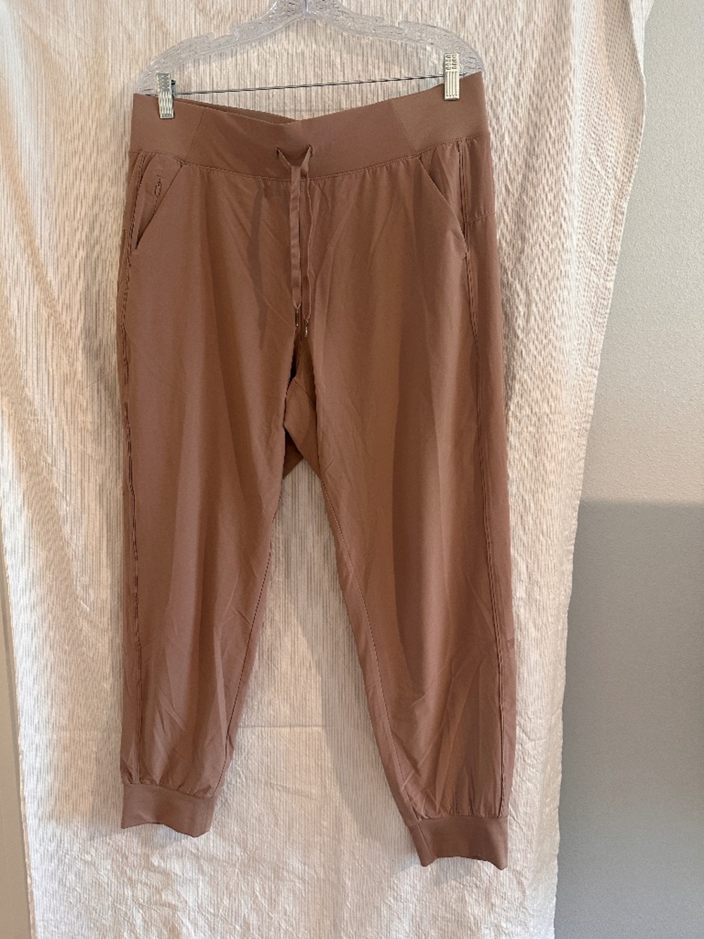 All in Motion Taupe Stretch Jogger Pants Size L